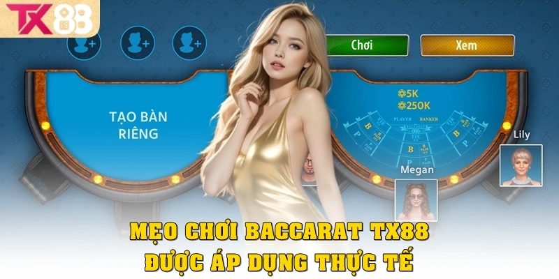 Baccarat là gì? Hướng dẫn chi tiết cho người mới tại TX88 4 Mẹo chơi Baccarat TX88 được áp dụng thực tế