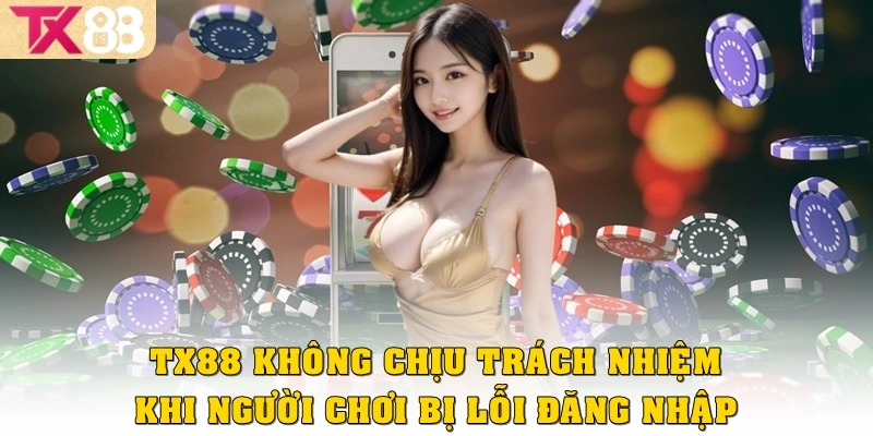 Miễn Trừ Trách Nhiệm 3 TX88 không chịu trách nhiệm khi người chơi bị lỗi đăng nhập